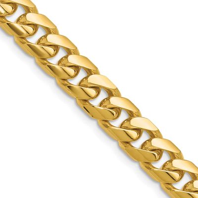 8.0mm Solid Miami Cuban Chain 20 Inch 10k Gold, MPN: 10DCU250-20, UPC: