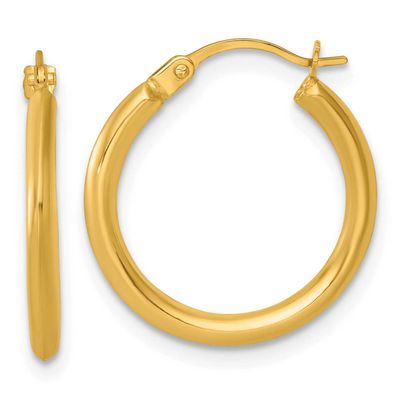 2mm Hoop Earrings 14k Gold Polished, MPN: TF2382, UPC: