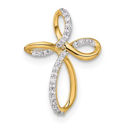 Diamond Cross Chain Slide 14k Gold, MPN: PM5051-010-YA, UPC: