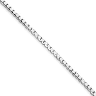 3mm Box Chain 26 Inch Sterling Silver Rhodium-Plated, MPN: QBX057R-26, UPC: