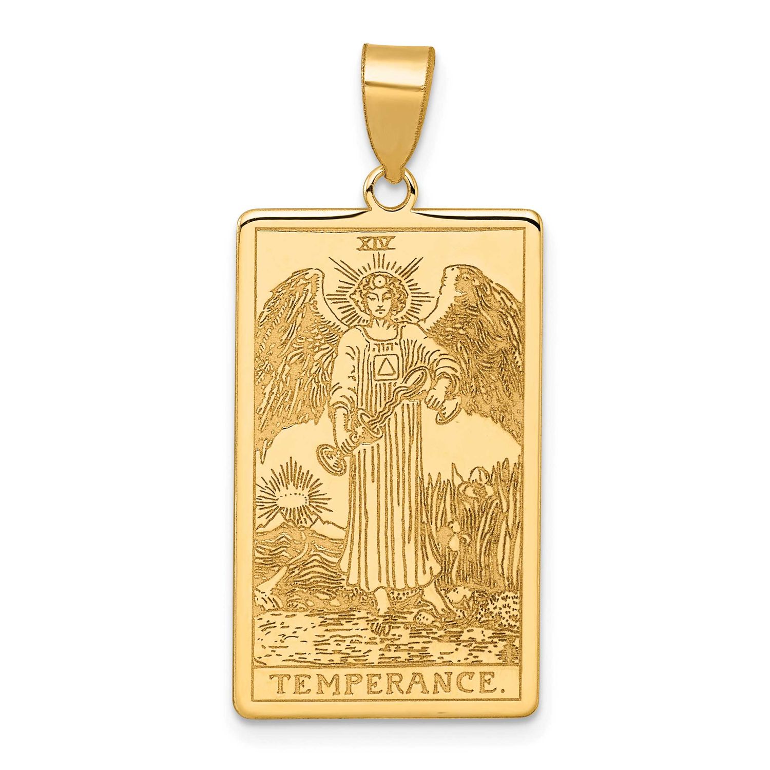 Temperance Tarot Card Pendant 14k Gold, MPN: XM724, UPC: