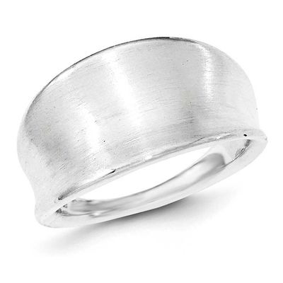 Satin Groove Ring Sterling Silver Polished, MPN: QR6139, UPC: