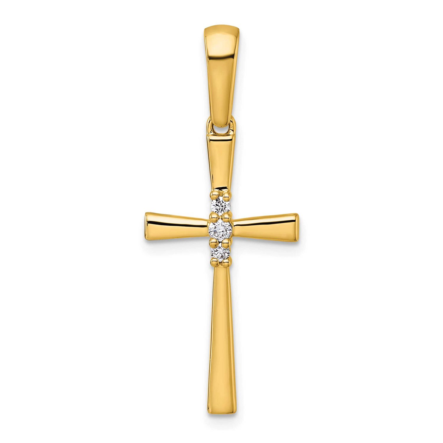 1/15Ct. Diamond Cross Pendant 14k Gold, MPN: PM5007-007-YA, UPC: