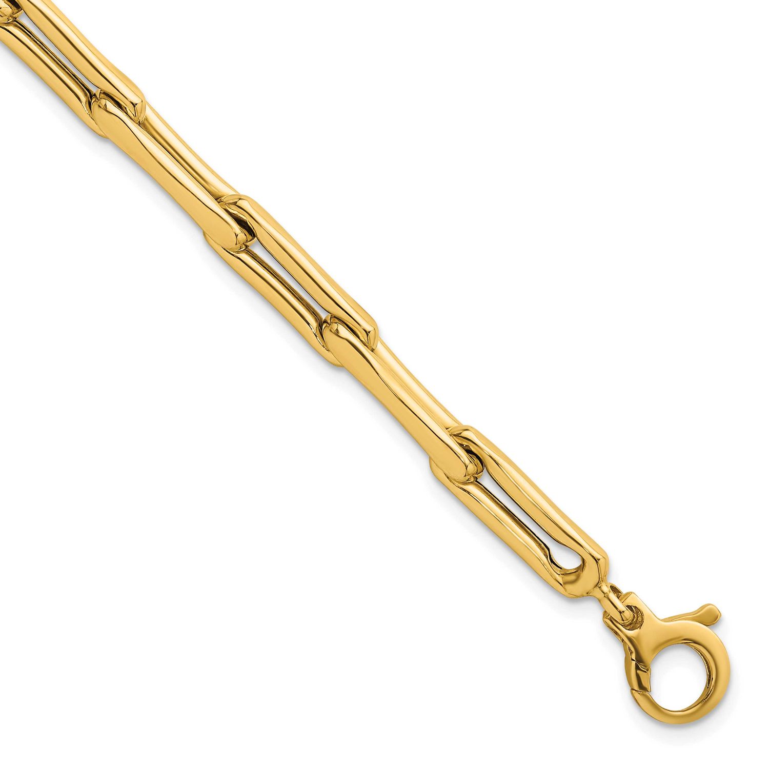7.5 Fancy Link Bracelet 14k Gold Polished, MPN: SF3120-7.5, UPC: