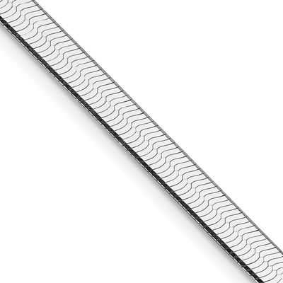 4.5mm Magic Herringbone Chain 16 Inch Sterling Silver Rhodium-Plated, MPN: QHB050R, UPC: