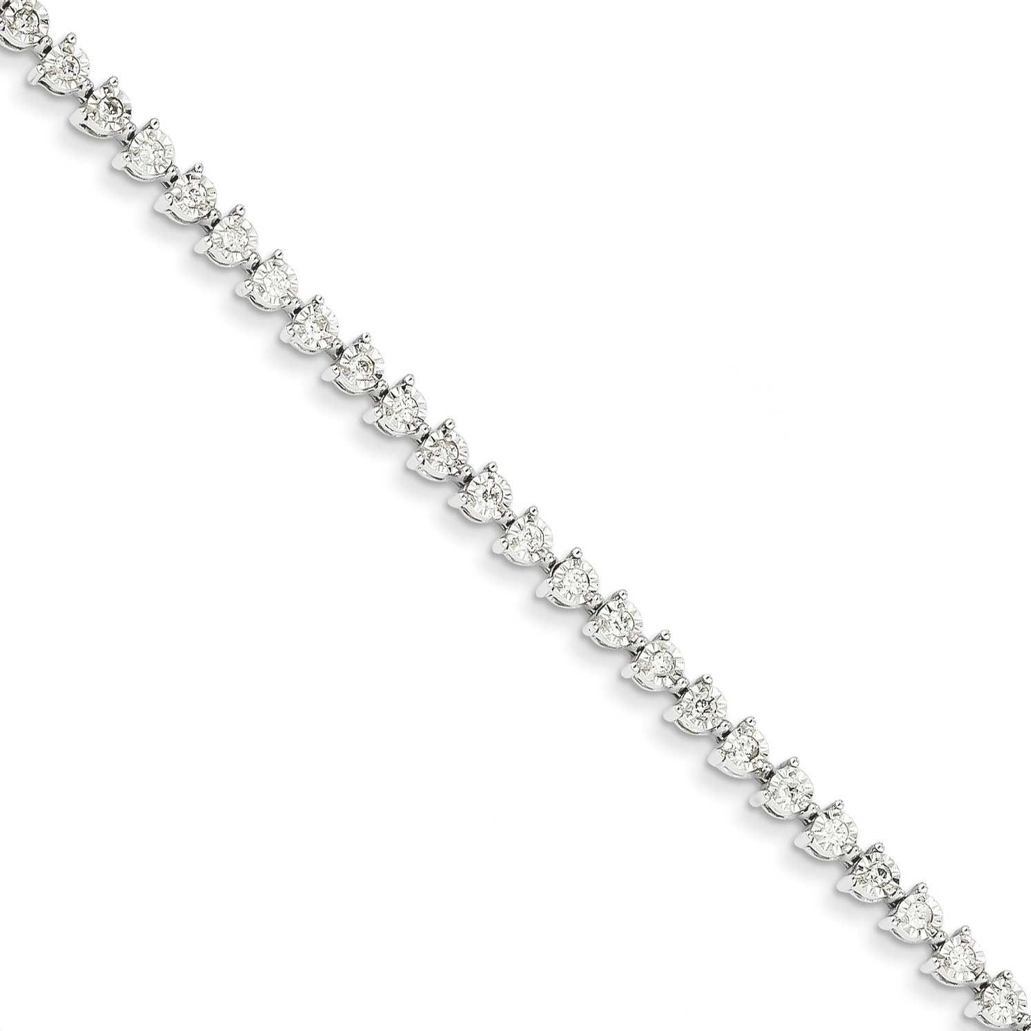 Diamond Bracelet 14k White Gold, MPN: Y10864A, UPC: 883957424682