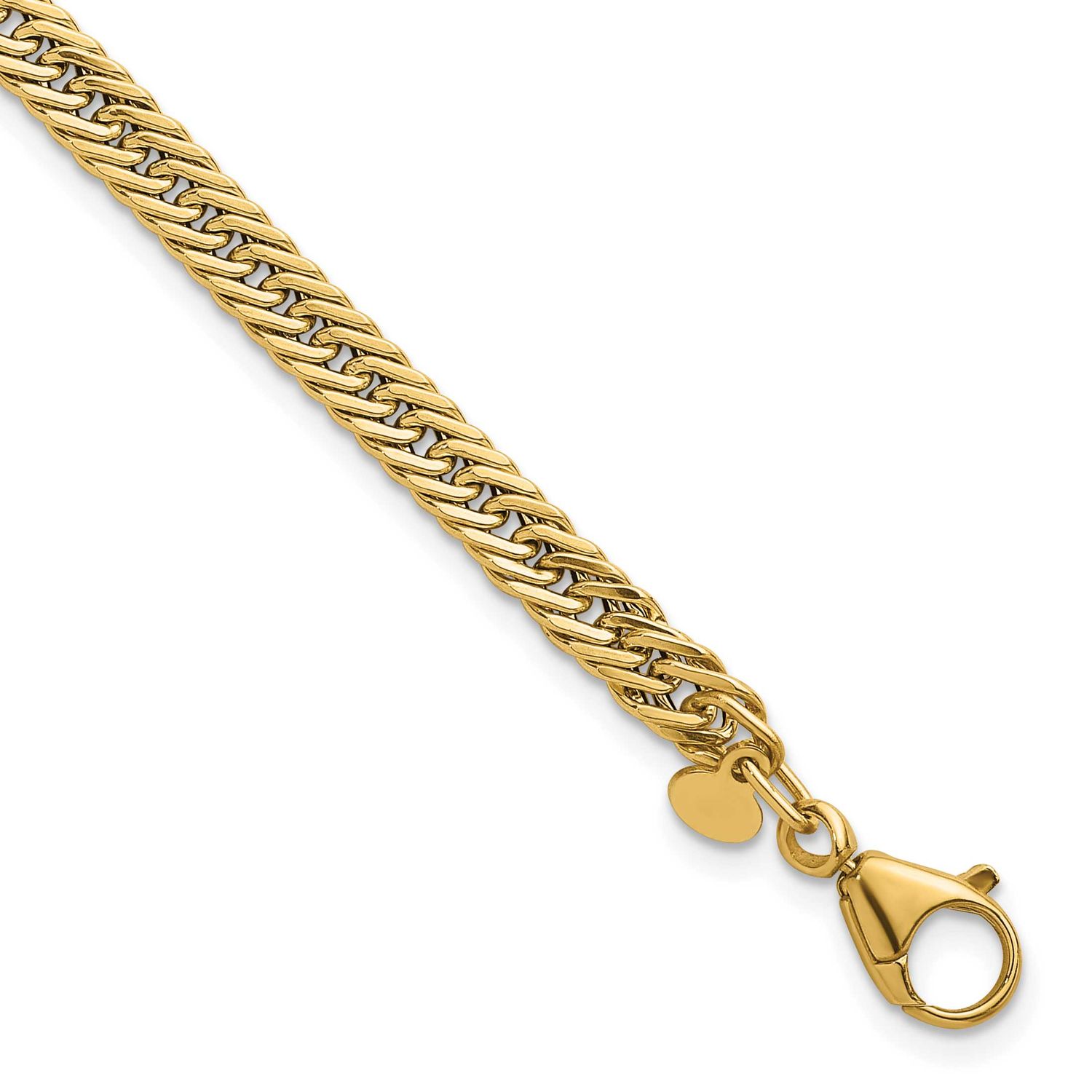 7.5 Inch Fancy Hollow Link Bracelet 14k Gold Polished, MPN: SF3208-7.5, UPC: