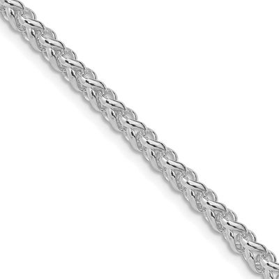 4mm Round Spiga Chain 22 Inch Sterling Silver Rhodium-Plated, MPN: QSP150R-22, UPC:
