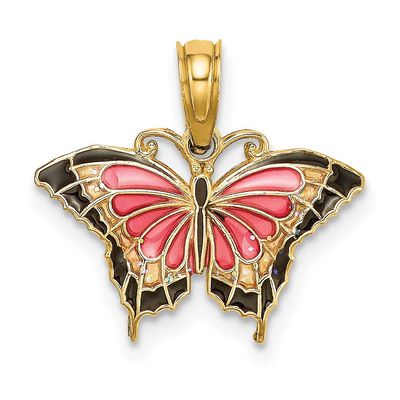 Small Enameled Pink Butterfly 14k Gold, MPN: K8610, UPC: 637218159567