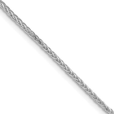 1.45mm Diamond-Cut Round Spiga Chain 24 Inch Sterling Silver Rhodium-Plated, MPN: QSR040R-24, UPC: