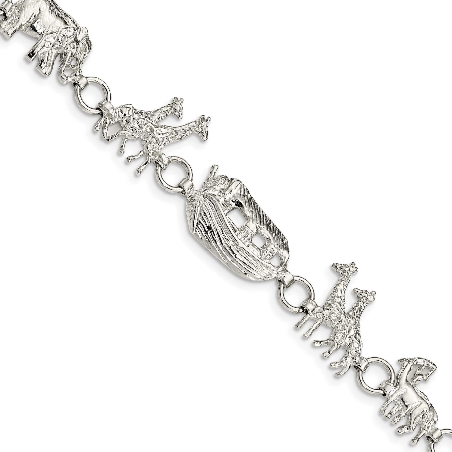 Noah&#39;s Ark Bracelet Sterling Silver, MPN: QG894-7, UPC: 883957951539