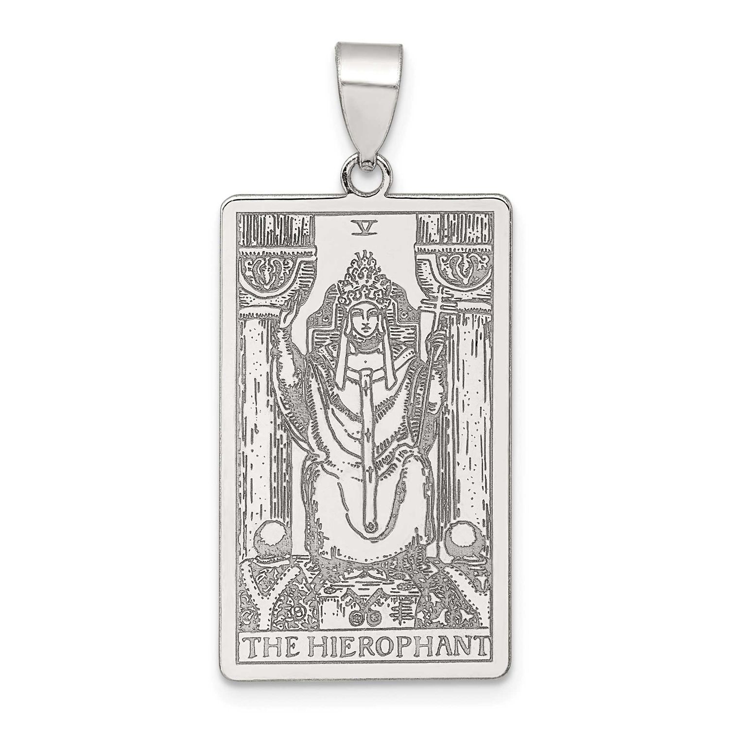 The Hierophant Tarot Card Pendant Sterling Silver, MPN: QC11515, UPC: