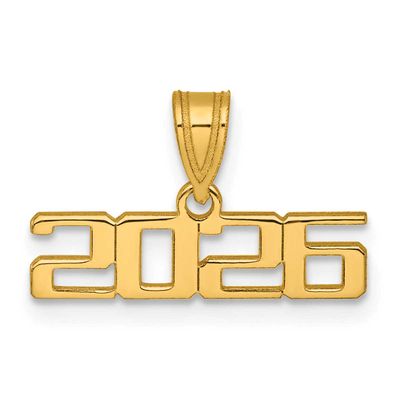 2026 Graduation Charm 14k Gold Polished, MPN: K9988-26, UPC: