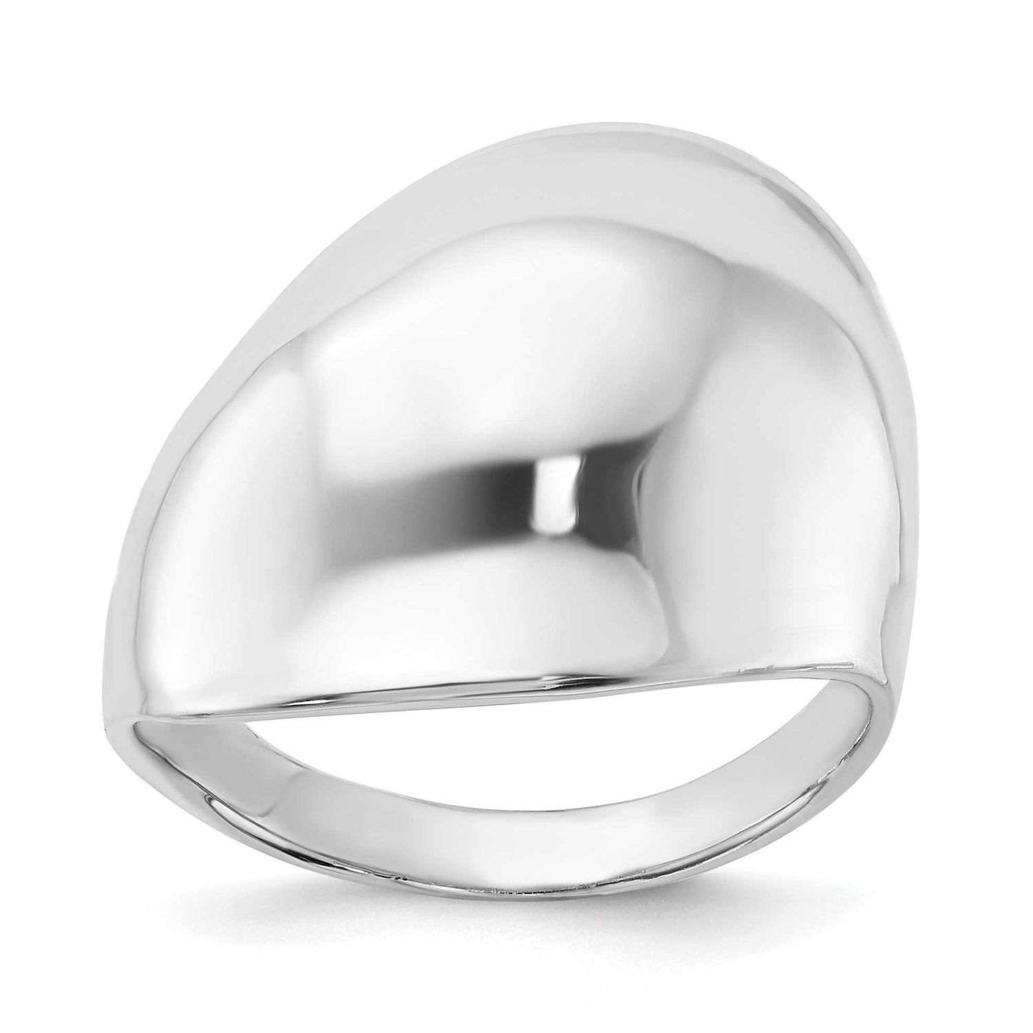 Slanted Dome Ring Sterling Silver, MPN: QR1785, UPC: 883957050034