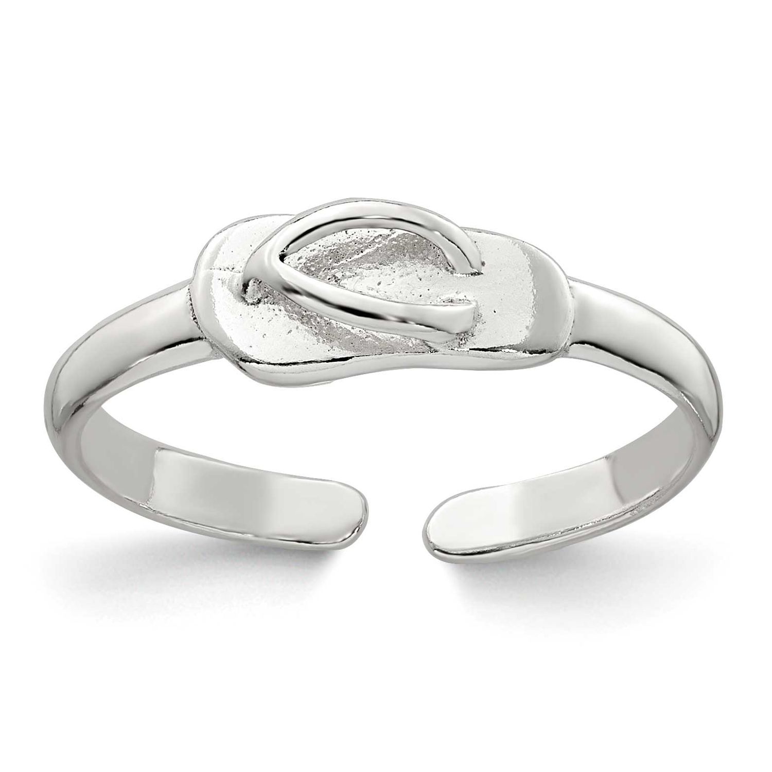 Flip Flop Toe Ring Sterling Silver Polished, MPN: QR7679, UPC: