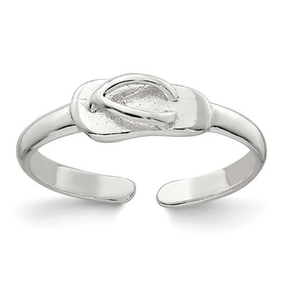 Flip Flop Toe Ring Sterling Silver Polished, MPN: QR7679, UPC: