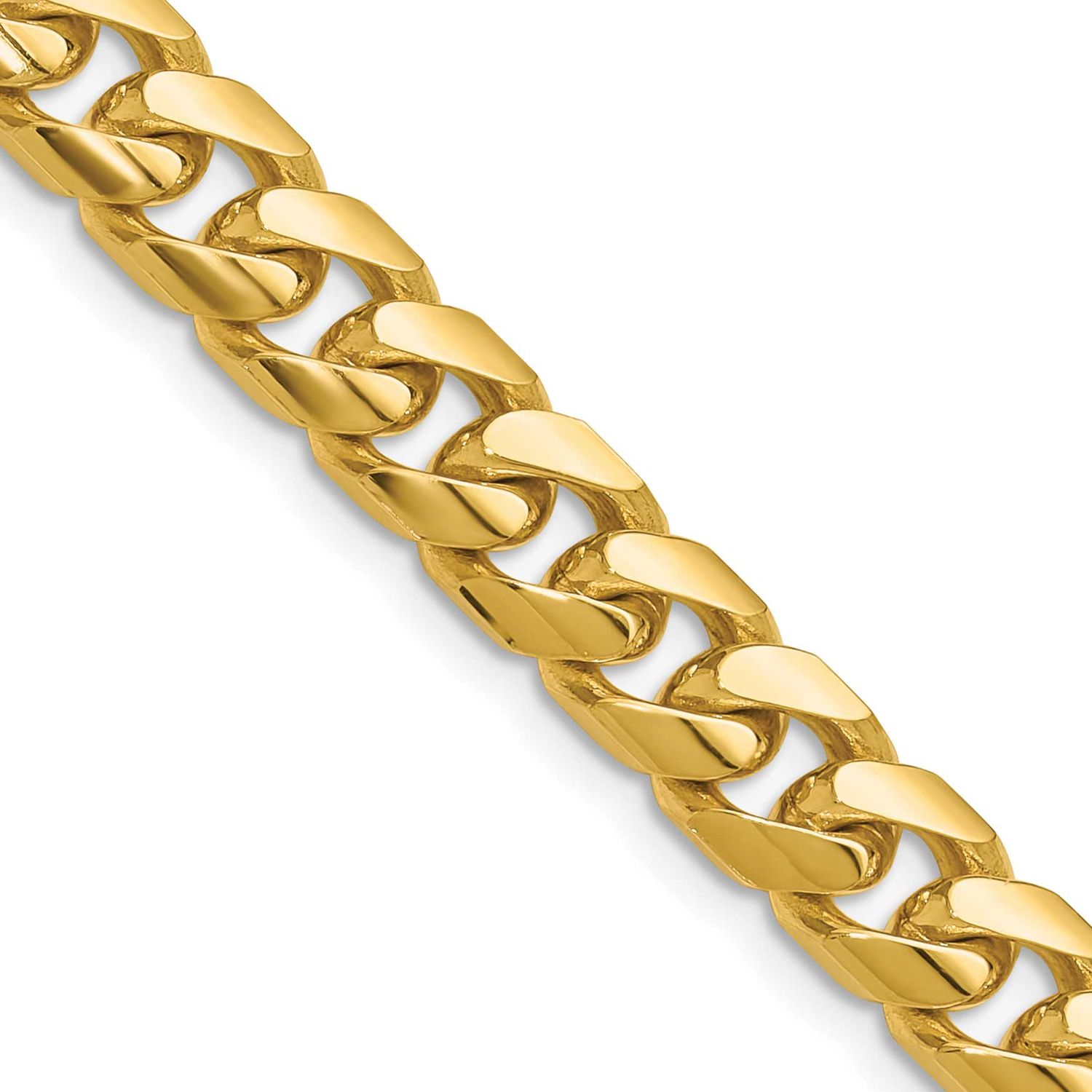 8.0mm Solid Miami Cuban Chain 26 Inch 10k Gold, MPN: 10DCU250-26, UPC: