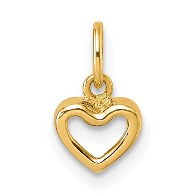 Open Heart Pendant 14k Gold Polished, MPN: YC1626, UPC: