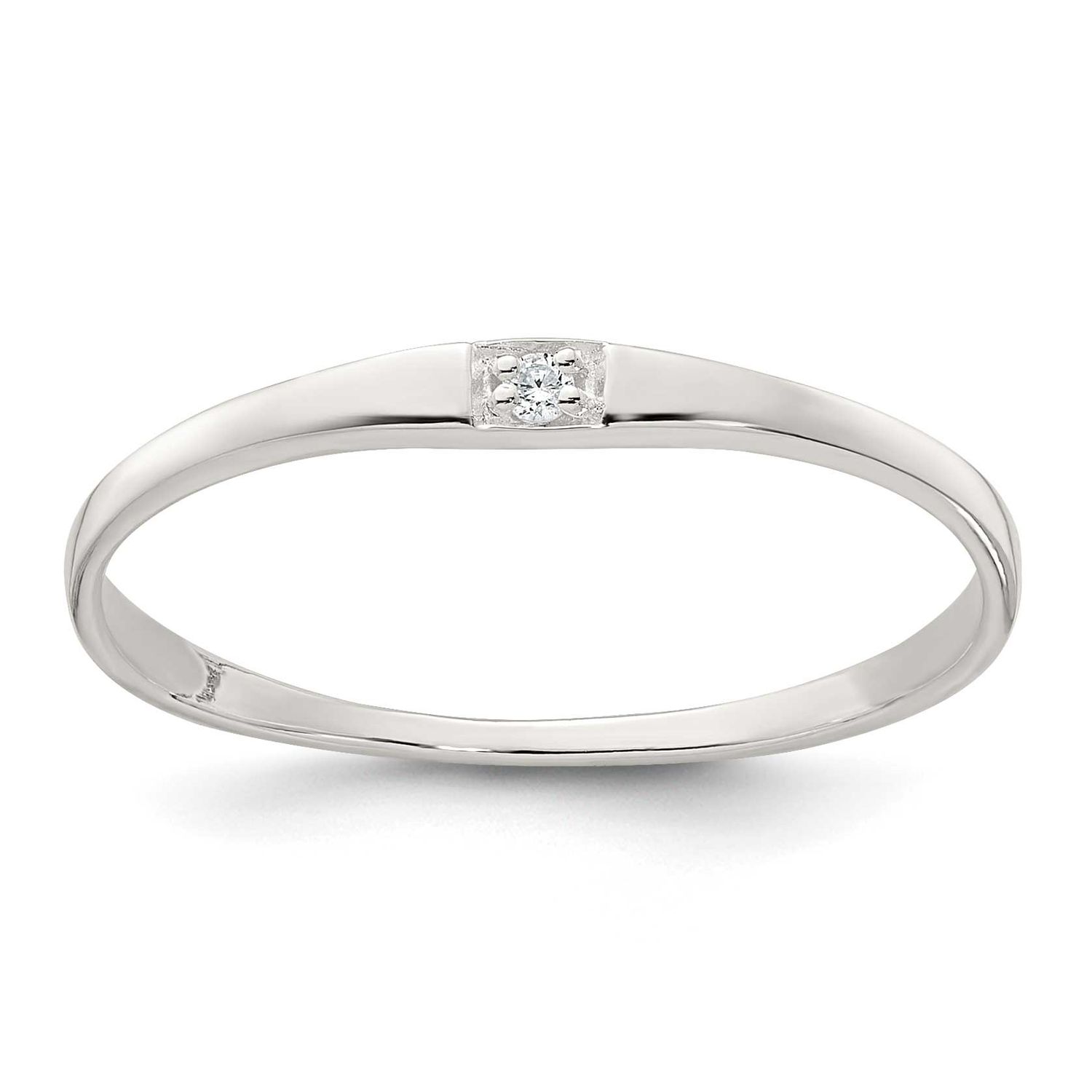 CZ Ring Sterling Silver Polished, MPN: QR7735, UPC: