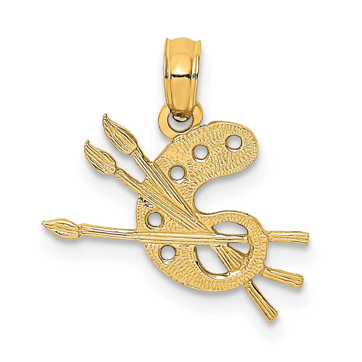 Paint Pallet Charm 10k Gold, MPN: 10K3489, UPC: