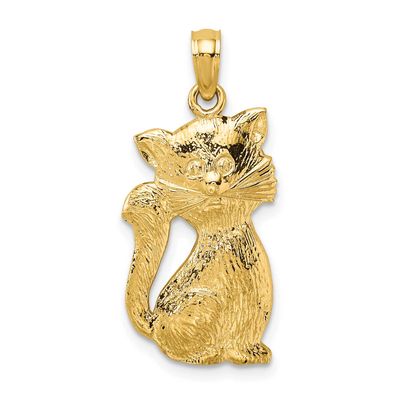 Sitting Cat Charm 14k Gold, MPN: K6584, UPC: 637218082575