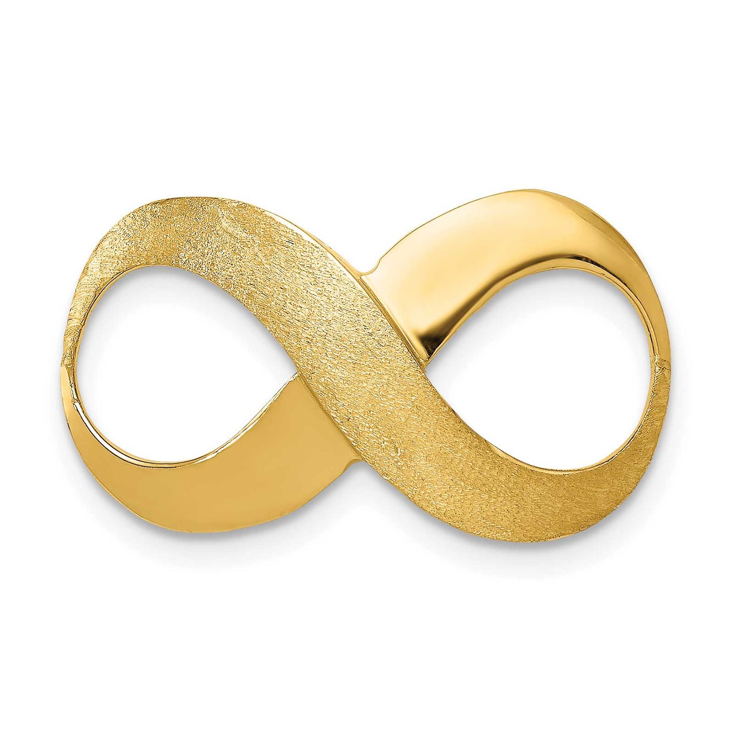 Infinity Figure Eight Polished and Textured Slide 10k Gold, MPN: 10C1615, UPC: