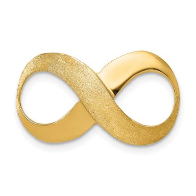 Infinity Figure Eight Polished and Textured Slide 10k Gold, MPN: 10C1615, UPC: