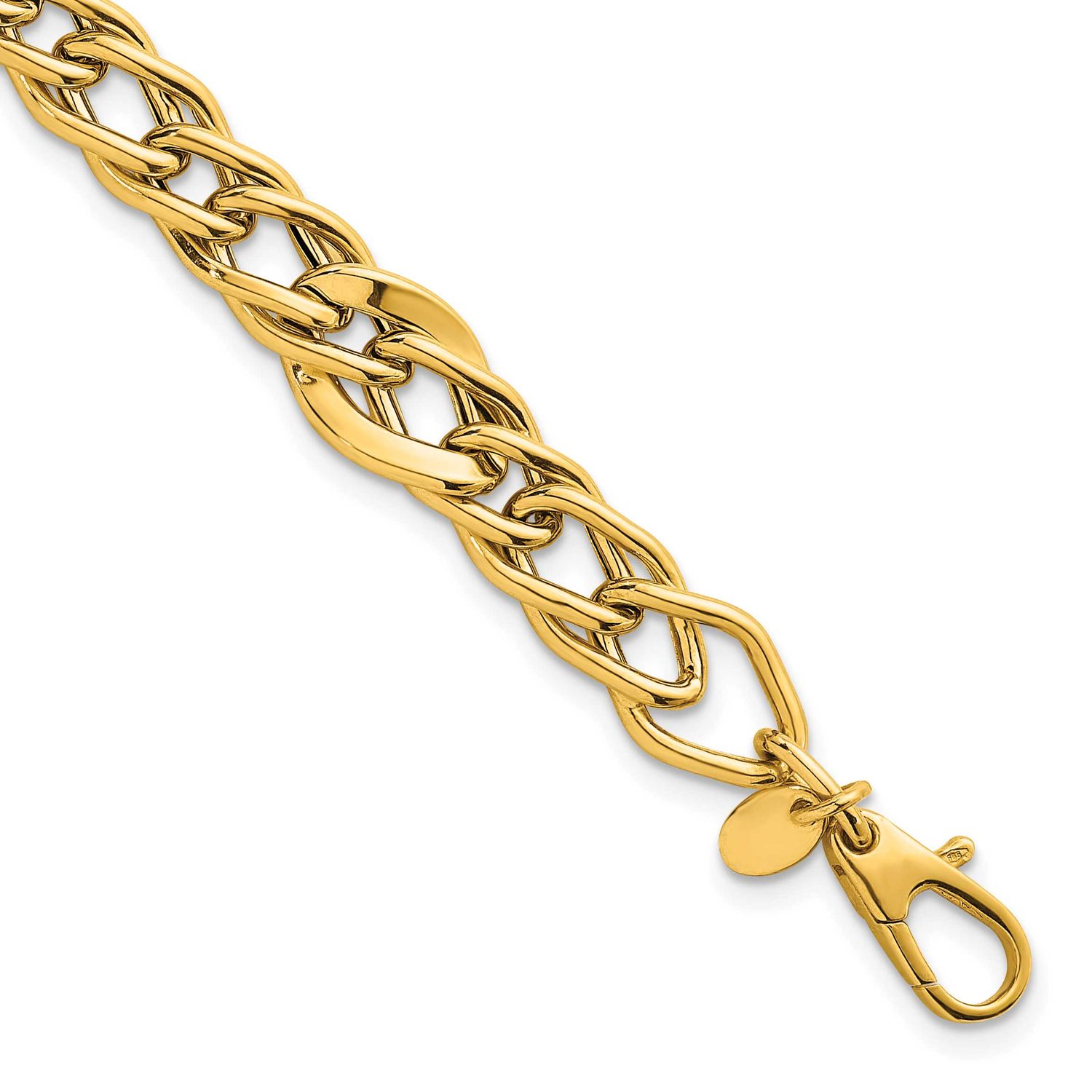 8 Inch Multi Link Bracelet 14k Gold Polished, MPN: SF3145-8, UPC: