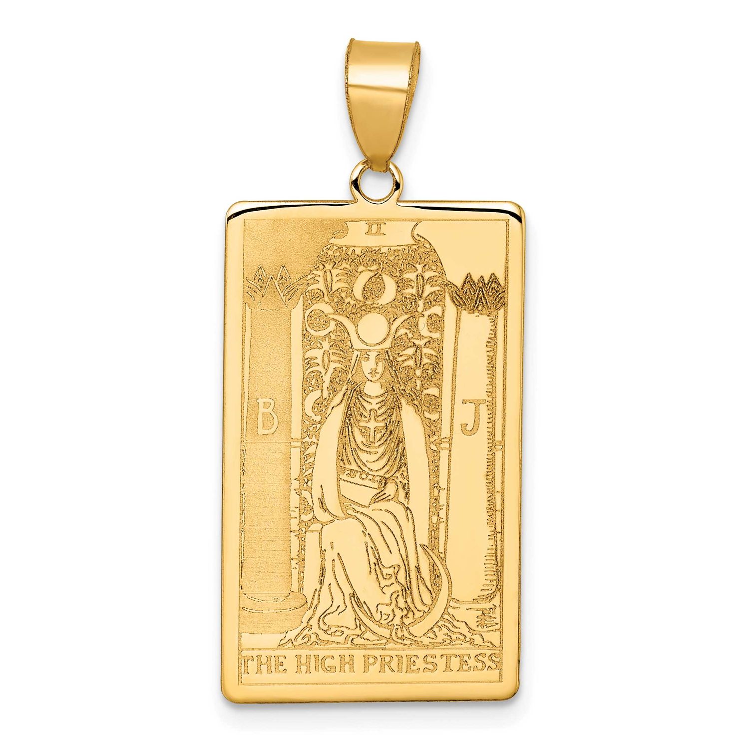 The High Priestess Tarot Card Pendant 14k Gold, MPN: XM712, UPC: