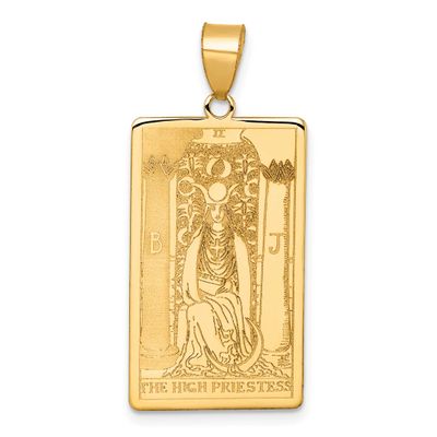 The High Priestess Tarot Card Pendant 14k Gold, MPN: XM712, UPC: