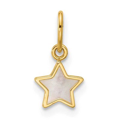 Mother of Pearl Star Pendant 14k Gold Polished, MPN: YC1629, UPC: