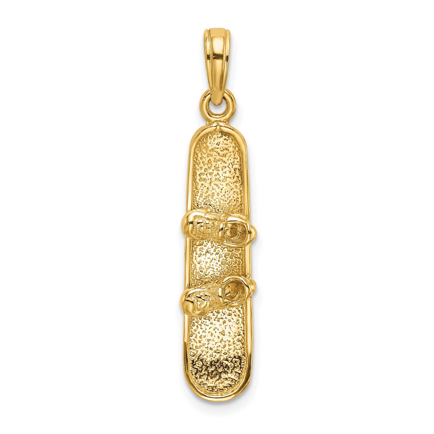 Solid Polished 3-D Snowboard Charm 14k Gold, MPN: C2650, UPC: 637218104529