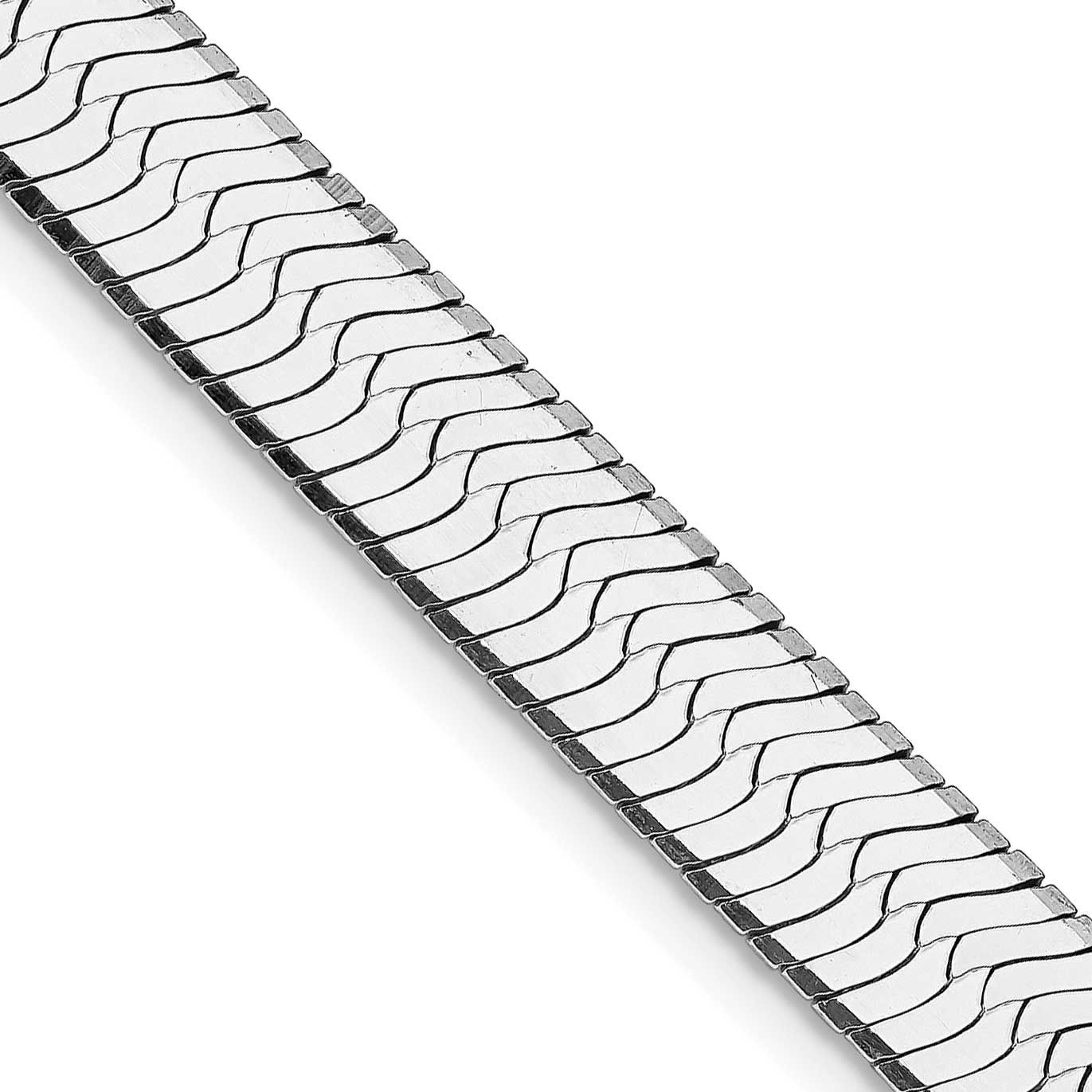8.75mm Magic Herringbone Chain 24 Inch Sterling Silver Rhodium-Plated, MPN: QHB100R, UPC: