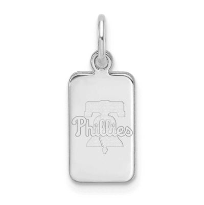 MLB Philadelphia Phillies Tag Pendant Sterling Silver Rhodium-plated, MPN: SS125PHI