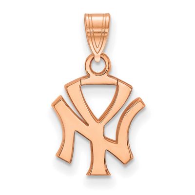 MLB New York Yankees N-Y Small Pendant 14k Rose Gold, MPN: 4R044YAN