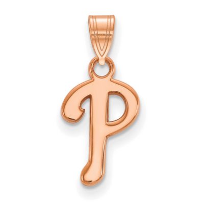 MLB Philadelphia Phillies Letter P Sm. Pendant 14k Rose Gold, MPN: 4R010PHI