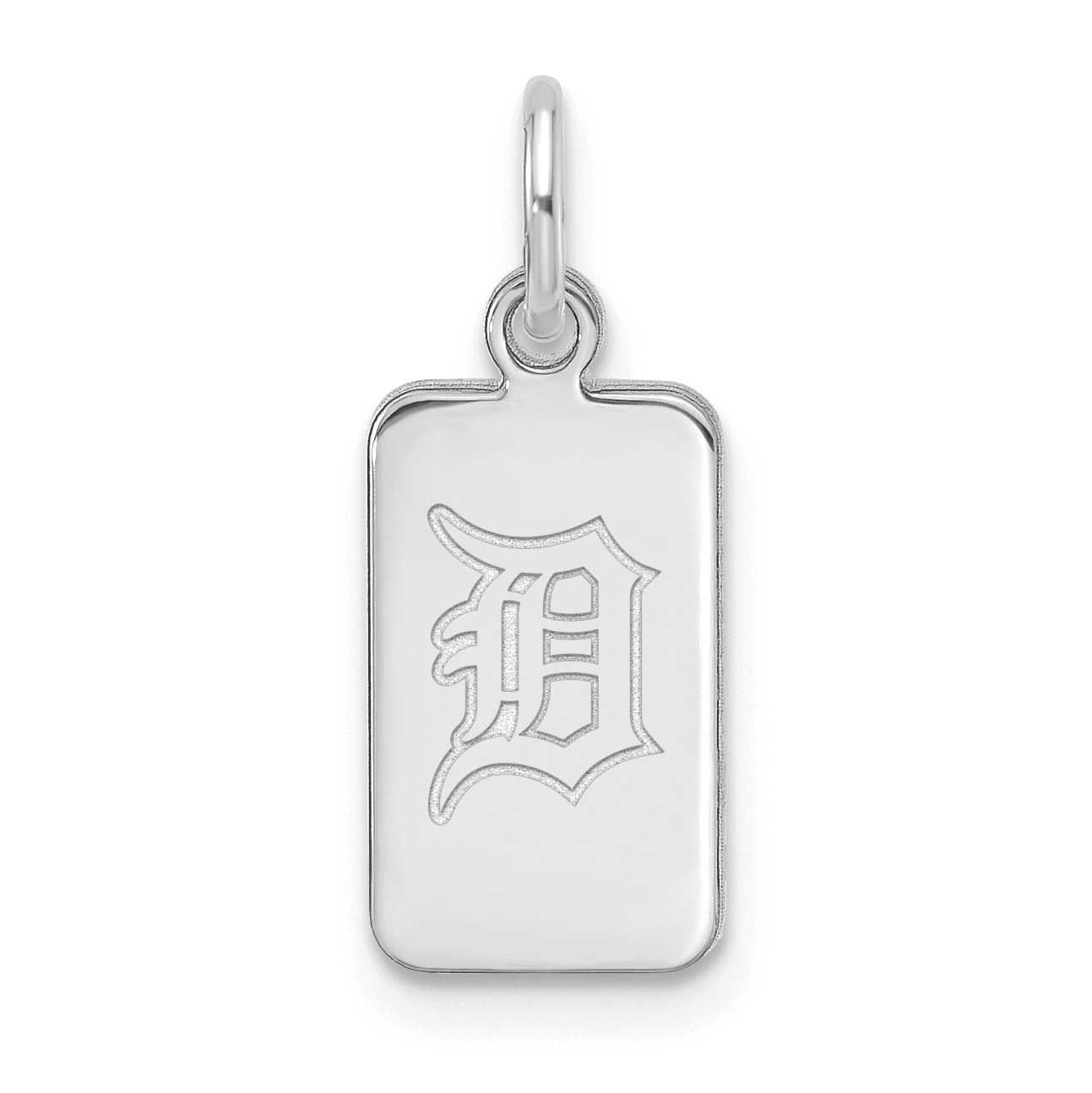 MLB Detroit Tigers Tag Pendant Sterling Silver Rhodium-plated, MPN: SS125TIG