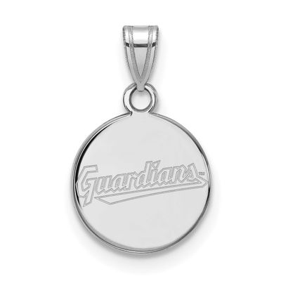 MLB Cleveland Guardians Small Disc Pendant Sterling Silver Rhodium-plated, MPN: SS011GUA