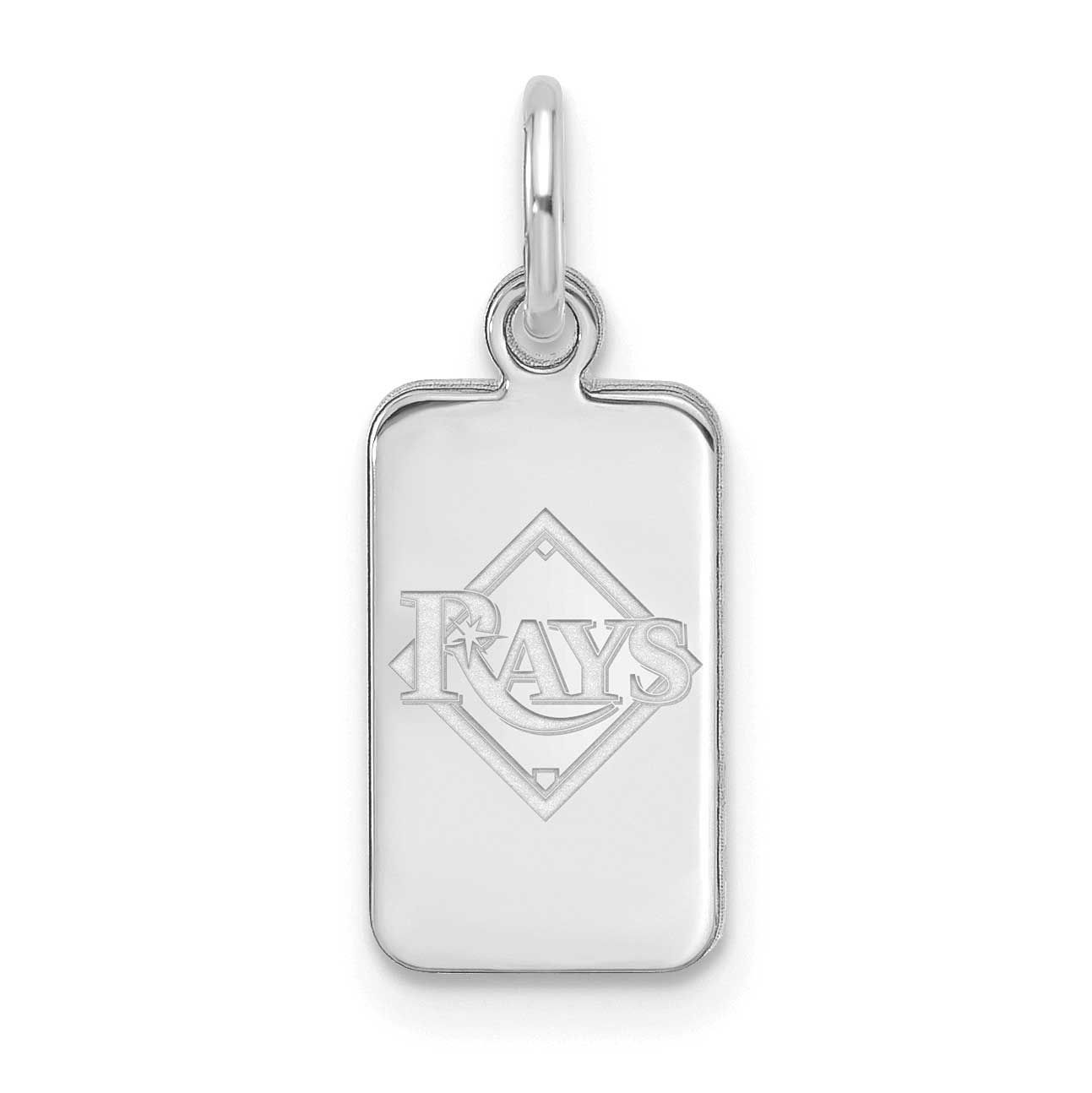 MLB Tampa Bay Rays Tag Pendant Sterling Silver Rhodium-plated, MPN: SS125DEV