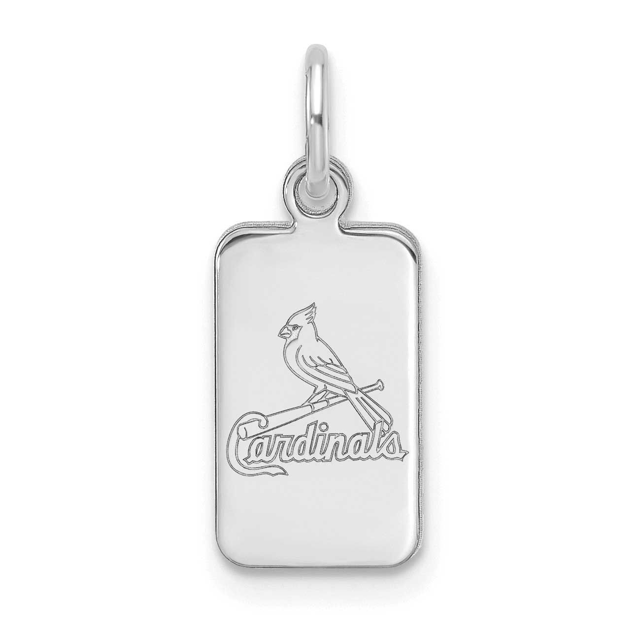 MLB St Louis Cardinals Tag Pendant Sterling Silver Rhodium-plated, MPN: SS125CRD