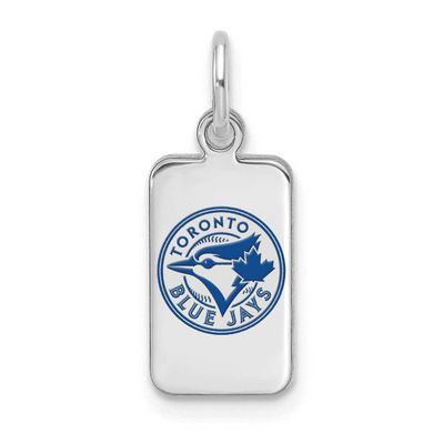 MLB Toronto Blue Jays Enamel Tag Pendant Sterling Silver Rhodium-plated, MPN: SS126BLU