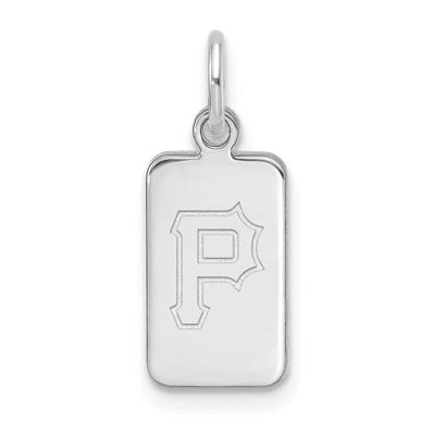 MLB Pittsburgh Pirates Tag Pendant Sterling Silver Rhodium-plated, MPN: SS125PIR