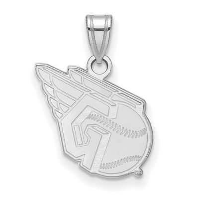 MLB Cleveland Guardians Small Pendant Sterling Silver Rhodium-plated, MPN: SS001GUA