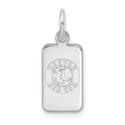 MLB Boston Red Sox Tag Pendant Sterling Silver Rhodium-plated, MPN: SS125RSO