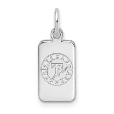 MLB Texas Rangers Tag Pendant Sterling Silver Rhodium-plated, MPN: SS125RAN