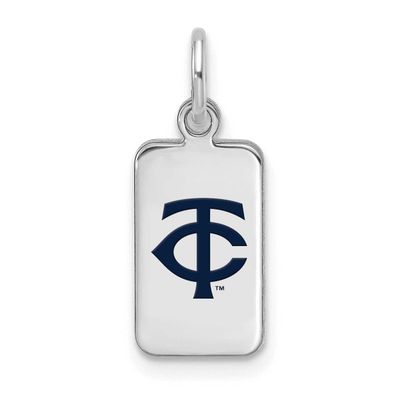 MLB Minnesota Twins Enamel Tag Pendant Sterling Silver Rhodium-plated, MPN: SS126TWN