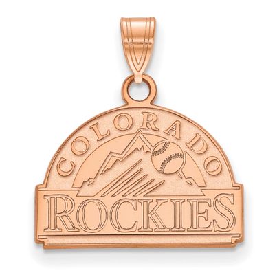 MLB Colorado Rockies C-R Medium Pendant 14k Rose Gold, MPN: 4R010ROK