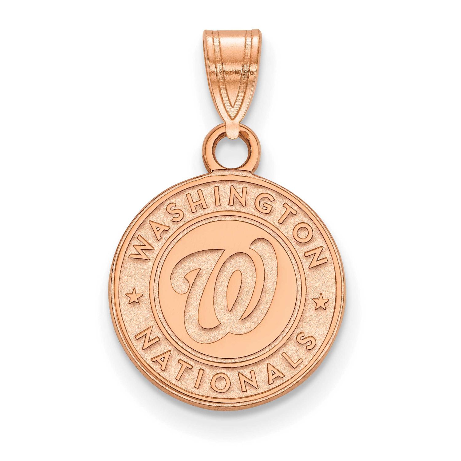 MLB Washington Nationals Circle Small Pendant 14k Rose Gold, MPN: 4R001NAT