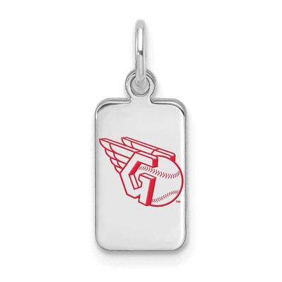 MLB Cleveland Guardians Enamel Tag Pendant Sterling Silver Rhodium-plated, MPN: SS126GUA