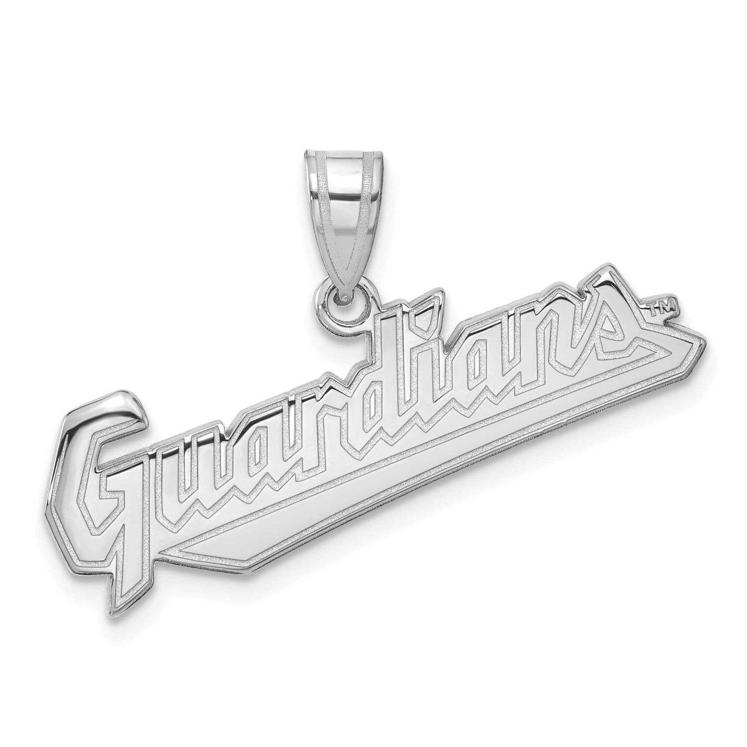 MLB Cleveland Guardians Large Pendant Sterling Silver Rhodium-plated, MPN: SS045GUA